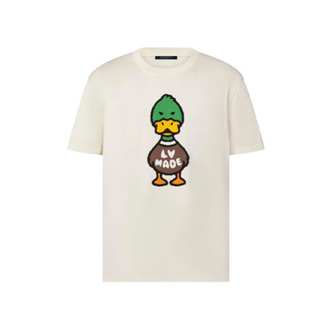 lv louis vuitton duck knit short sleeve t shirt